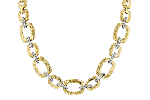 G043-45895: NECKLACE .48 TW (17 INCHES)