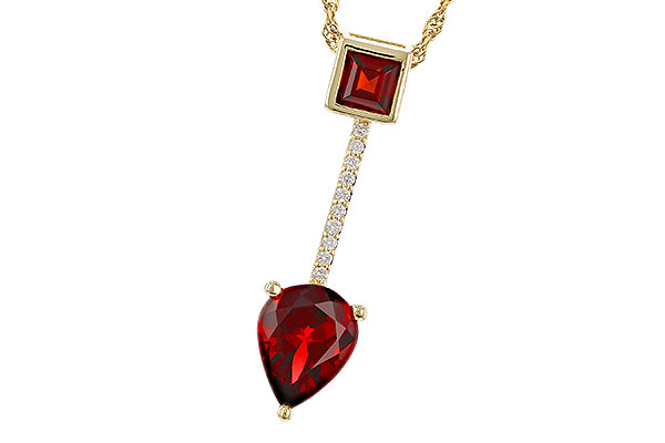 C311-65832: NECKLACE 2.15 GARNET 2.20 TGW