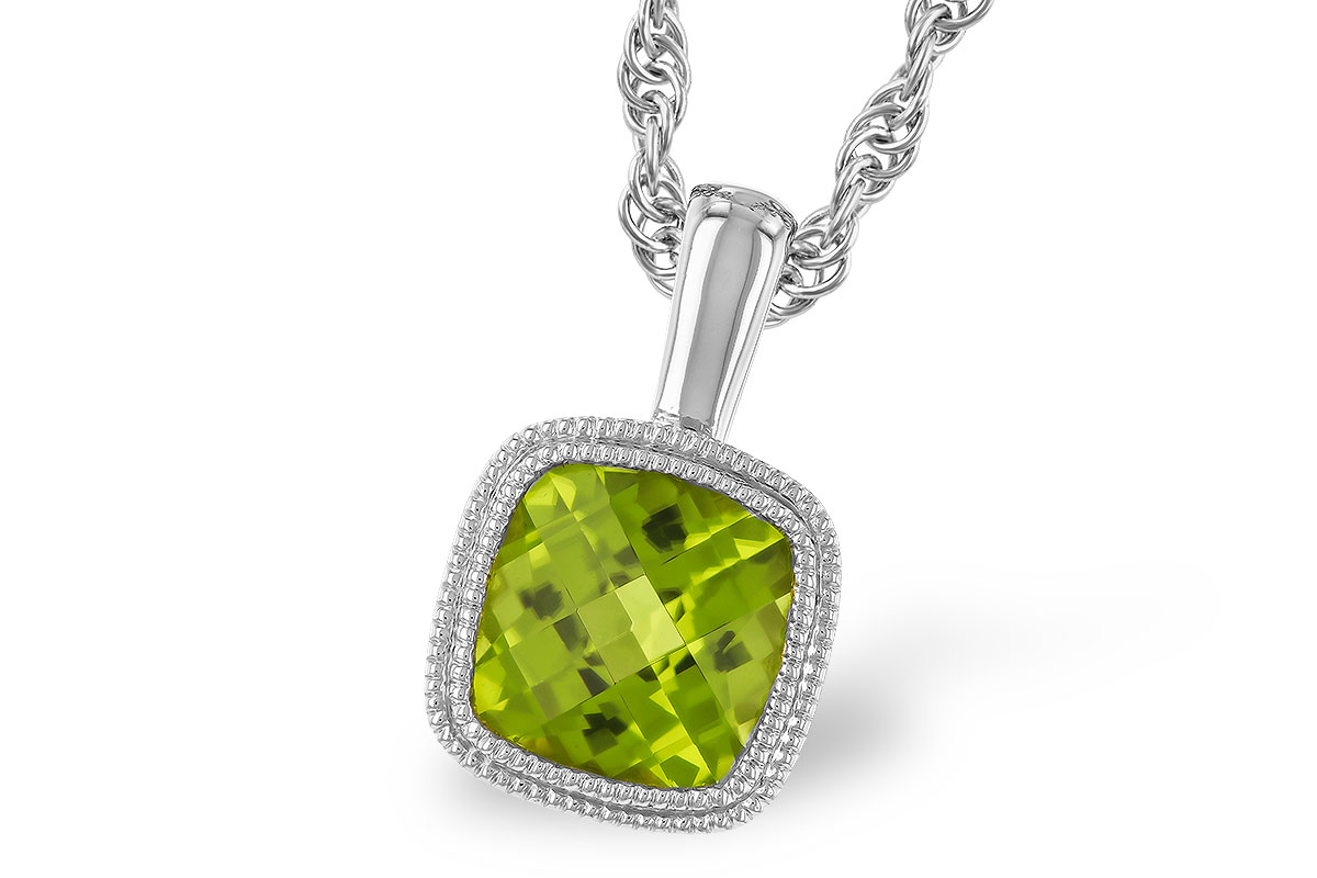 D310-78632: NECKLACE .95 CT PERIDOT