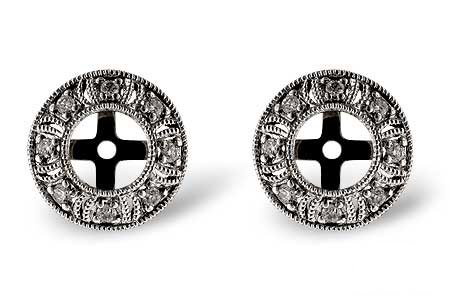 G037-17650: EARRING JACKETS .12 TW (FOR 0.50-1.00 CT TW STUDS)