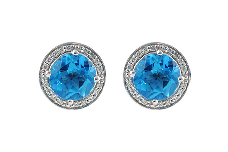 H224-39541: EARR 4.22 BLUE TOPAZ 4.41 TGW