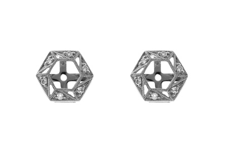 K037-17650: EARRING JACKETS .08 TW (FOR 0.50-1.00 CT TW STUDS)