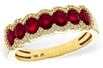 K311-71286: LDS WED RG 1.40 TW RUBY 1.57 TGW